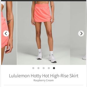 Lululemon hotty hot high rise skirt